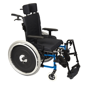 Cadeira de Rodas AVD Alumínio Reclinável 44cm Azul Glacial Ortobras (Cód. 12260)
