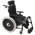 Cadeira de Rodas Avd Alumínio Reclinável 46cm Preta - Ortobras