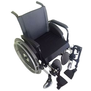 Cadeira de Rodas AVD Alumínio X Duplo Pés Eleváveis 40cm Branco Ortobras (Cód. 7185)