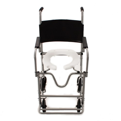 Cadeira de Rodas CDS Banho Dobrável Banho e Sanitário Adulto, com Assento Anatômico Removível, Freios Bilaterais, Pneus Maciços