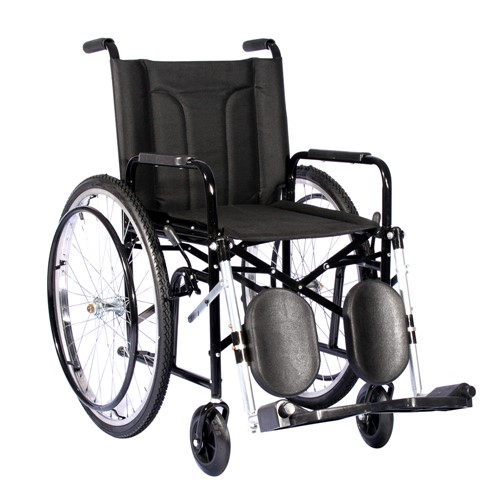 Cadeira de Rodas CDS Modelo 301 P Adulto, Dobrável, Freios Bilaterais, Apoio para Braços Removível