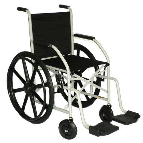 Cadeira de Rodas com Pneu Maciço (Roda em Nylon) Dobrável em X Cds