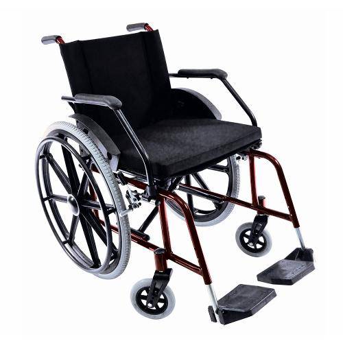 Cadeira de Rodas Confort Liberty 44cm Vinho Metálico - Prolife