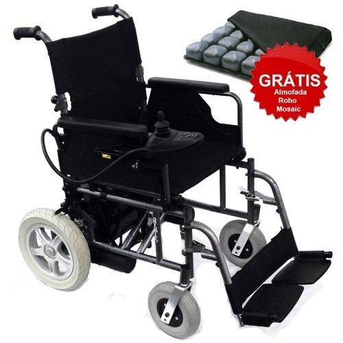 Cadeira de Rodas Dinâmica Plus Motorizada 44 Cm Preto - Ortomix
