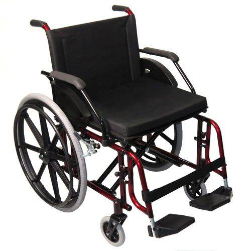 Cadeira de Rodas Elite 44cm Pés Retrateis Vermelha Prolife (cód. 18110)