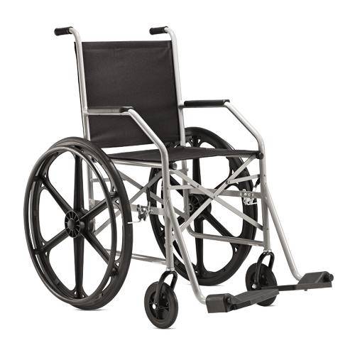 Cadeira de Rodas em Aço - Ortopedia Jaguaribe - 1009 - Pneu Maciço