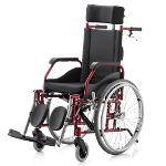 Cadeira de Rodas em Alumínio Fit Reclinável 44cm Vinho - Baxmann