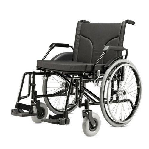 Cadeira de Rodas Jaguaribe Big Assento 60 Cm Pneu Anti Furo Cap. 160 Kgs