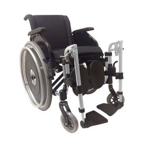 Cadeira de Rodas K2 Alumínio Pés Eleváveis 42cm Prata Ortobras (Cód. 6493)