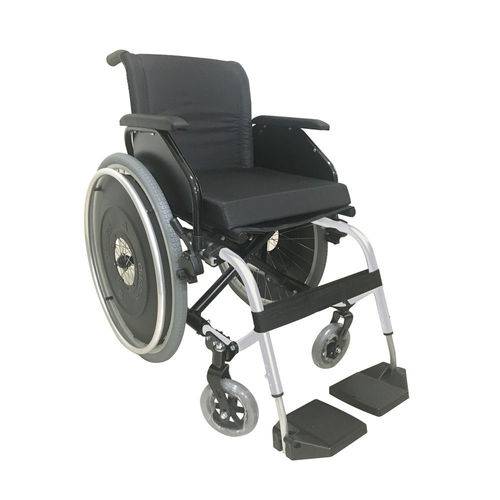 Cadeira de Rodas K1 Alumínio Pedal Fixo 44cm Branca Ortobras (cód. 5380)