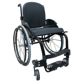 Cadeira de Rodas Monobloco M3 Premium 44cm Preta Roda Sentinell Ortobras (Cód. 19215)