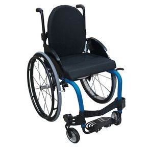 Cadeira de Rodas Monobloco M3 Premium 40cm Azul Roda Sentinell Ortobras (Cód. 19208)
