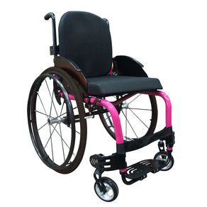 Cadeira de Rodas Monobloco M3 Premium 42cm Rosa Roda Sentinell Ortobras (Cód. 19216)