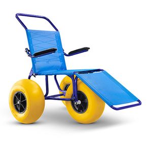 Cadeira de Rodas para Piscina e Praia Roda Amarela Ortobras Ipanema (Cód. 16304)