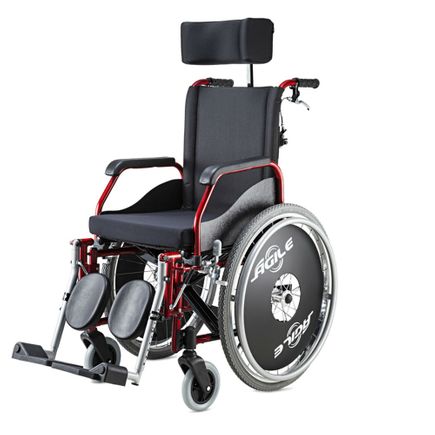Cadeira de Rodas Reclinável - Ortopedia Jaguaribe - Ágile - Vermelha Cadeira Rodas Reclinável - Ortopedia Jaguaribe - Ágile - Vermelha 40