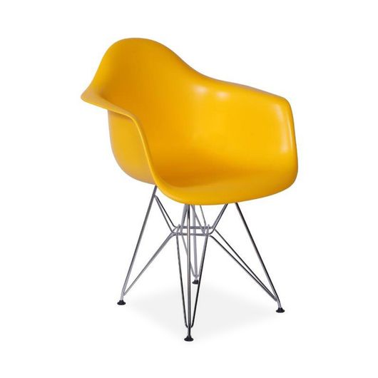 Cadeira Decorativa, Amarelo, Eames DAR