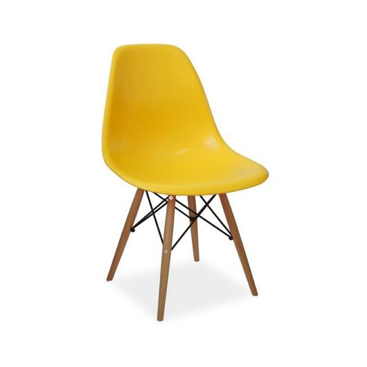Cadeira Decorativa, Amarelo, Eames DSW