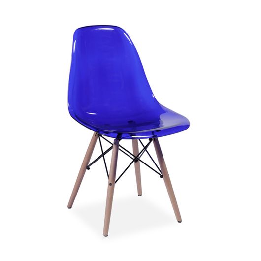 Cadeira Decorativa, Azul Brilho, EamesDSW