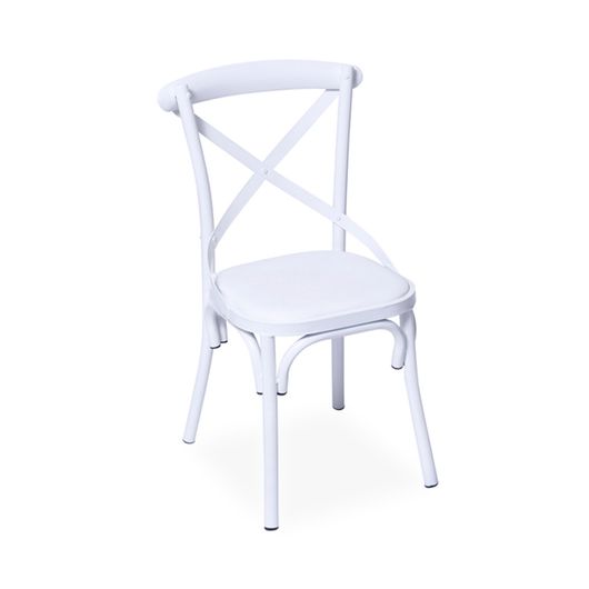 Cadeira Decorativa, Branco, Cross