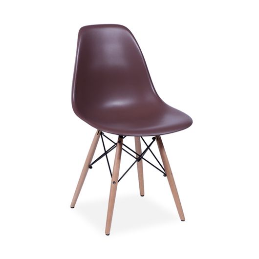 Cadeira Decorativa, Café, Eames DSW