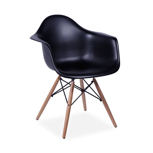Cadeira Decorativa, Preto, Eames DAW
