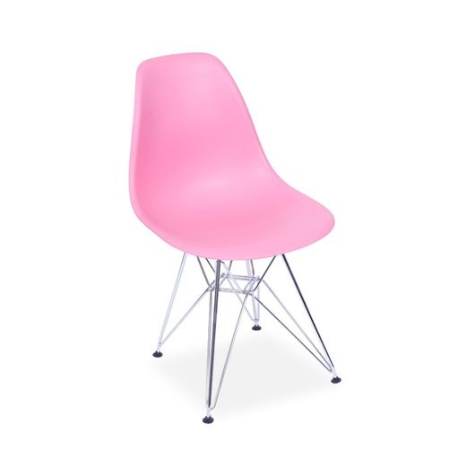Cadeira Decorativa, Rosa, Eames DSR