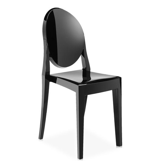 Cadeira Decorativa, Sem Braço, Preto, Invisible