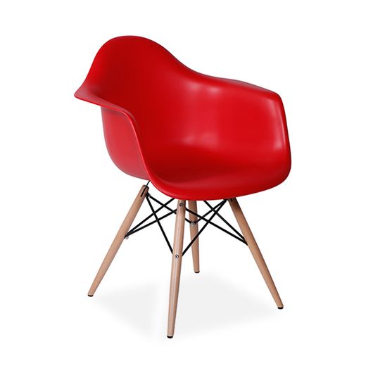 Cadeira Decorativa, Vermelho, Eames DAW