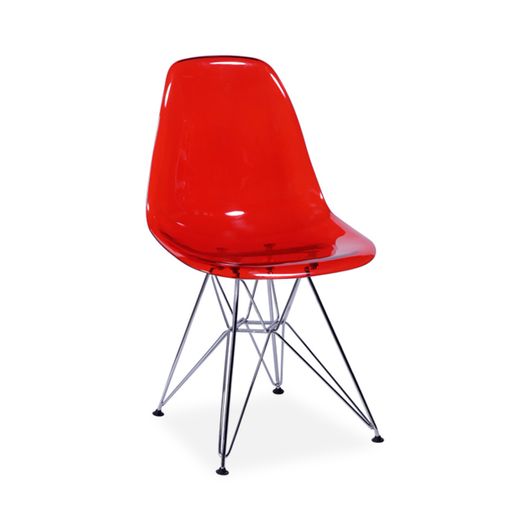Cadeira Decorativa, Vermelho, Eames DSR