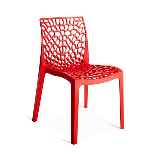 Cadeira Decorativa, Vermelho, Gruvyer