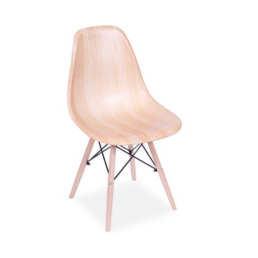 Cadeira Decorativa, Wood, Eames DSW