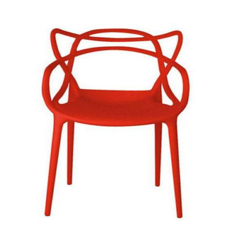 Cadeira Design Alegra Master Philippe Starck Vermelha Polipropileno Cozinhas Aviv Fratini