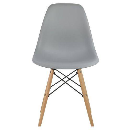 Cadeira Design Dsw Charles Eames Base Madeira Cinza Claro