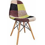 Cadeira Design Eiffel Eames Dkr Fw-070f1 Base Madeira/ABS Patchwork - Pelegrin
