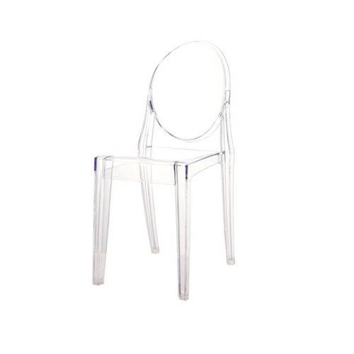 Cadeira Design Louis Ghost Transparente Incolor Moderna Cozinhas Salas Jantar Viena Fratini