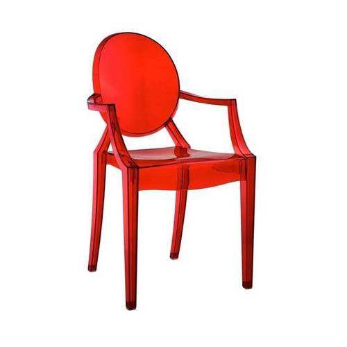 Cadeira Diamond Policarbonato Vermelho Byartdesign