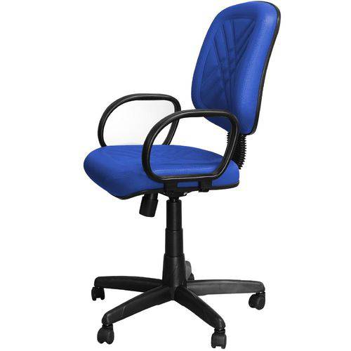 Cadeira Diretor Azul Giratória com Regulagem e Braço de Apoio - Pethiflex