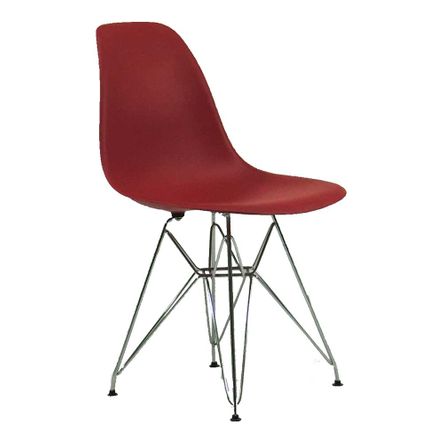 Cadeira DKR Metal Eames Bordô Byartdesign