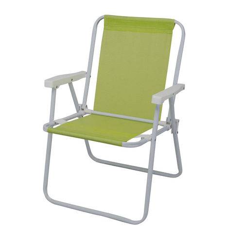 Cadeira Dobrável Alta Sannet Aço 2287 Verde Maçã - Mor