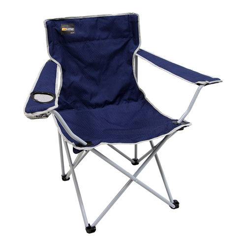 Cadeira Dobrável de Praia e Camping Ntk Alvorada com Bolsa para Transporte Nautika Azul
