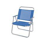 Cadeira Dobrável Oversize Azul Alumínio - Mor