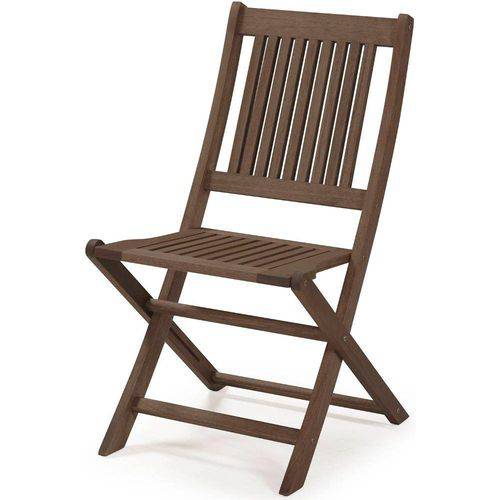 Cadeira Dobravel Primavera Sem Bracos Stain Nogueira - 34822