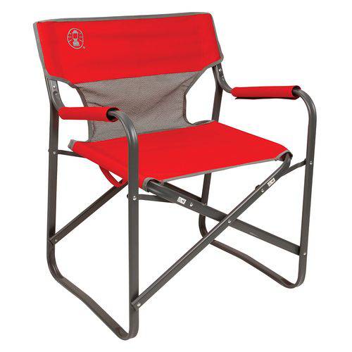 Cadeira Dobrável Steel Deck 110120019421 Vermelha - Coleman
