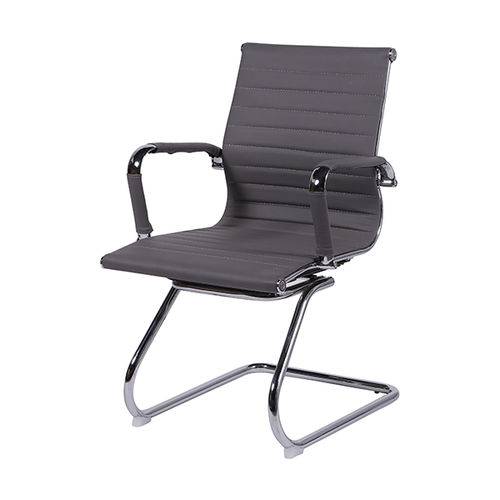 Cadeira Eames 3301 Fixa Cinza