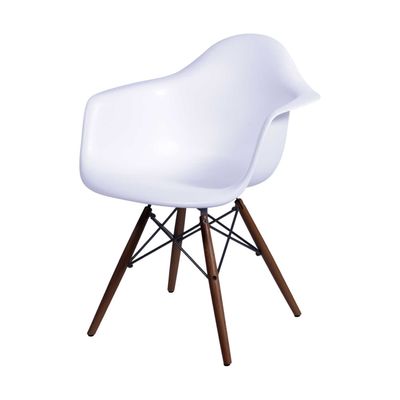 Cadeira Eames com Braço Branca Branca