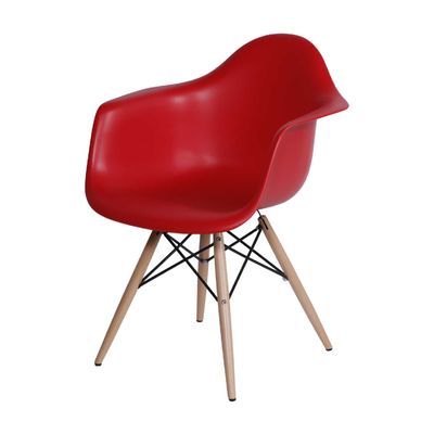 Cadeira Eames com Braço Vermelha Vermelha