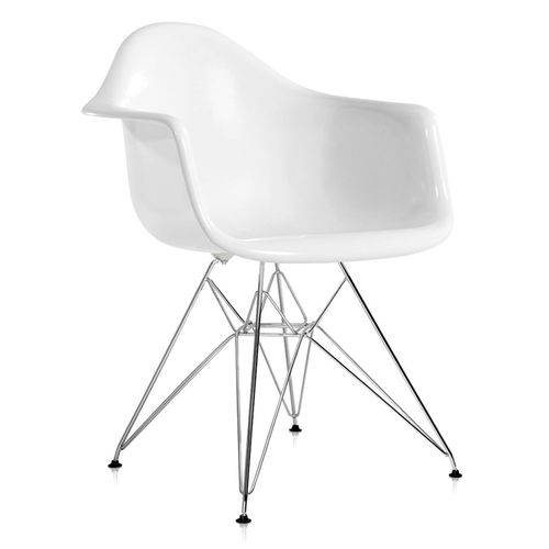Cadeira Eames DAR - Branco Brilho