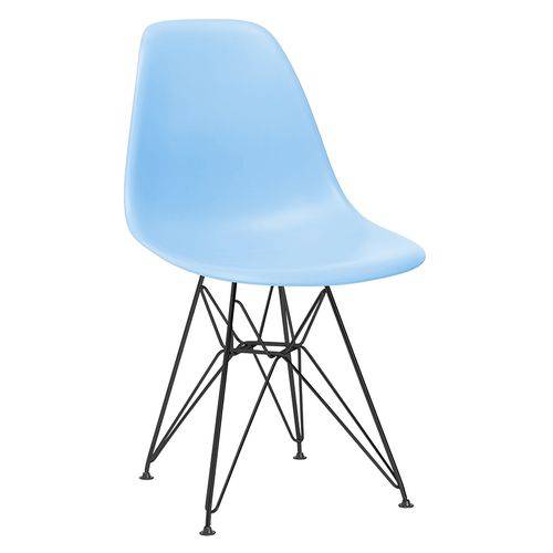 Cadeira Eames DKR - Eiffel - Azul Claro - Base Preta