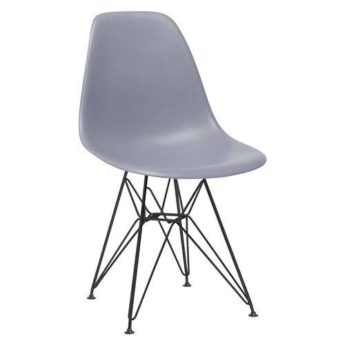 Cadeira Eames DKR - Eiffel - Cinza Escuro - Base Preta