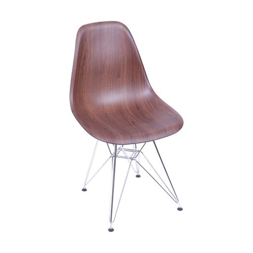 Cadeira Eames DSR Cor Wood Escura Wood Escura